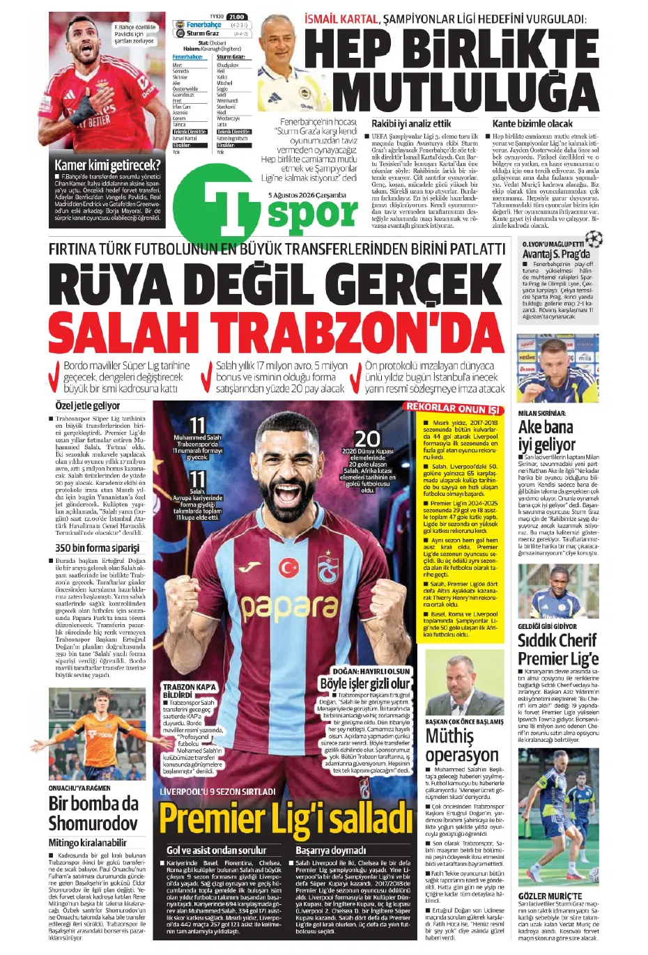 Salah sonrası Trabzonspor'un yeni bombası Süper Lig'den | Sporun manşetleri - 17