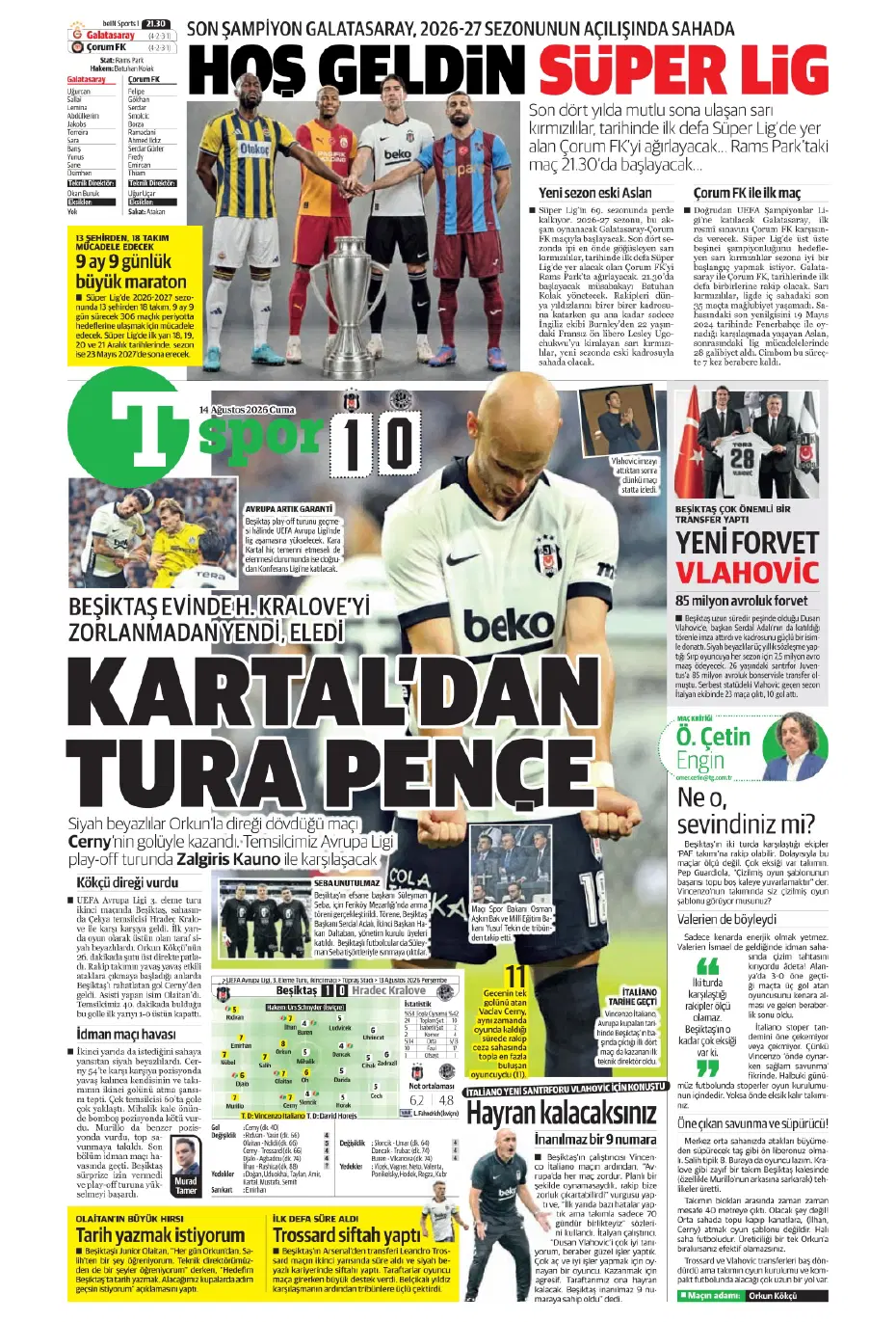 Orkun Kökçü'nün kankası Beşiktaş'a geliyor | Sporun manşetleri - 16