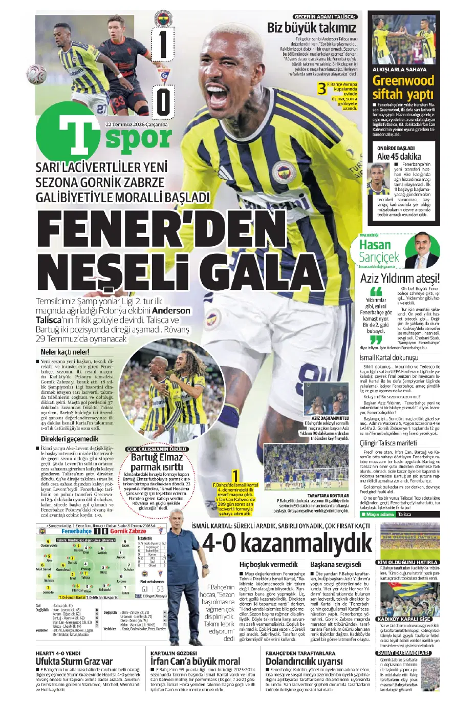 Ollie Watkins Fenerbahçe'ye geliyor | Sporun manşetleri - 21 Ollie Watkins Fenerbahçe'ye geliyor | Sporun manşetleri - 21