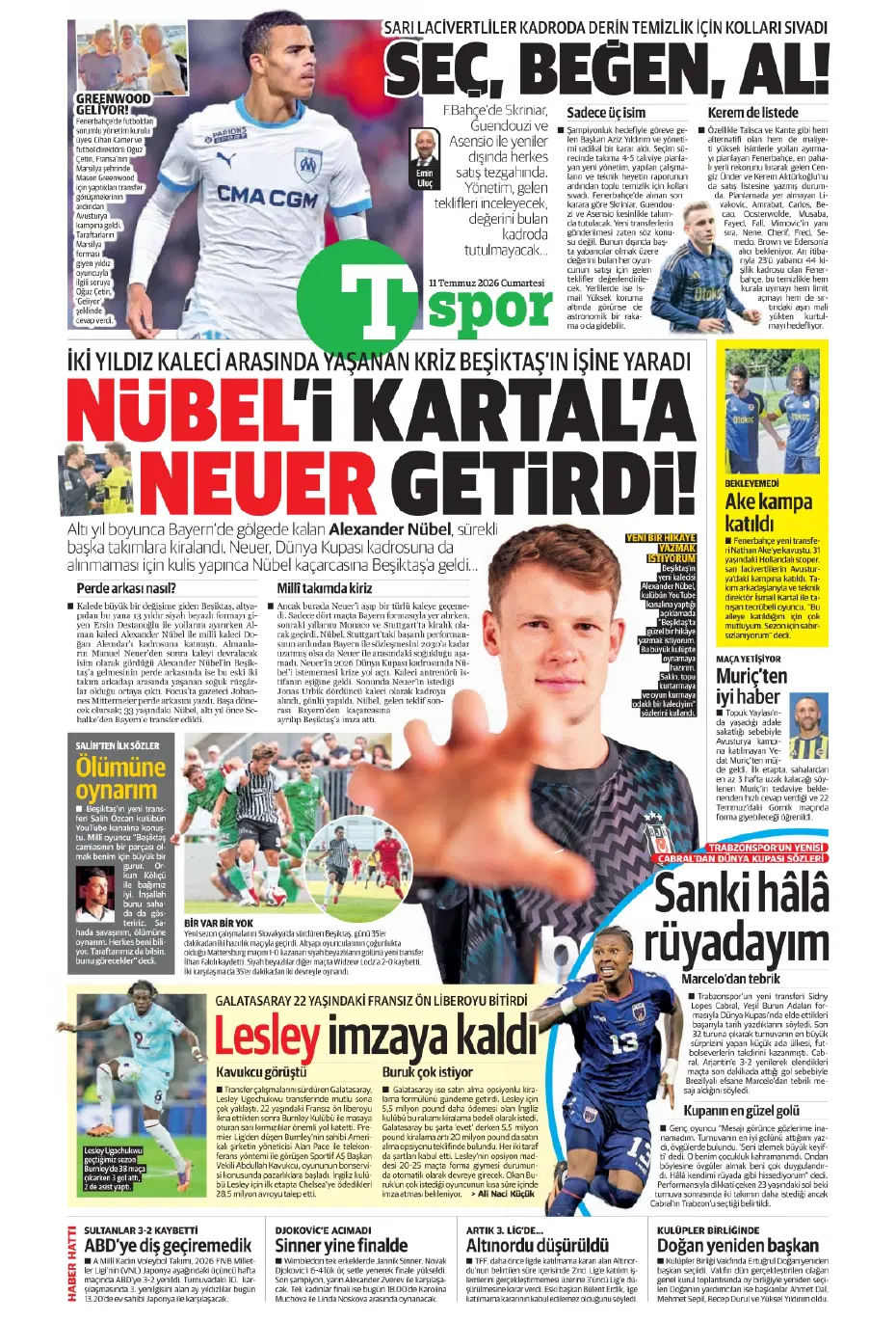 Kerem Aktürkoğlu için rekor teklif | Sporun manşetleri - 19