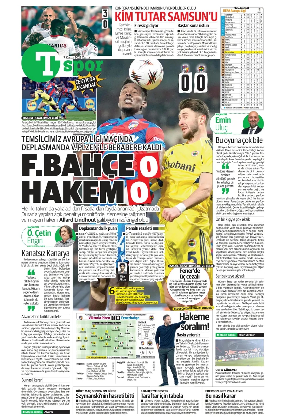 "Hakem Fenerbahçe'nin 2 puanını çaldı" | Sporun manşetleri - 2