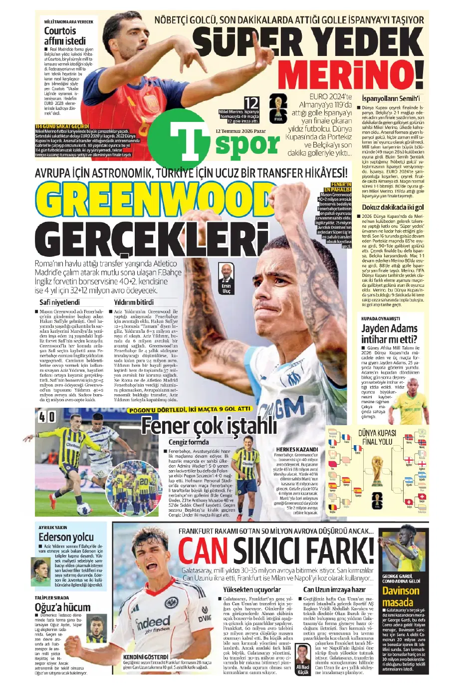 Galatasaray'a 50 milyon euroluk yıldız! İlk görüşme gerçekleşti | Sporun manşetleri - 21