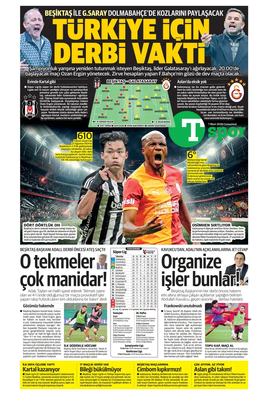 "Tedesco'ya Alman ve İtalyan markajı" | Sporun manşetleri - 33