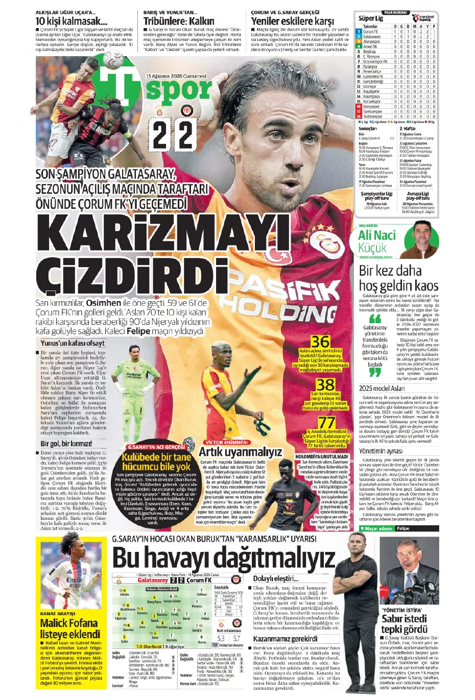 "Darwin Nunez geliyor" | Sporun manşetleri - 17 "Darwin Nunez geliyor" | Sporun manşetleri - 17