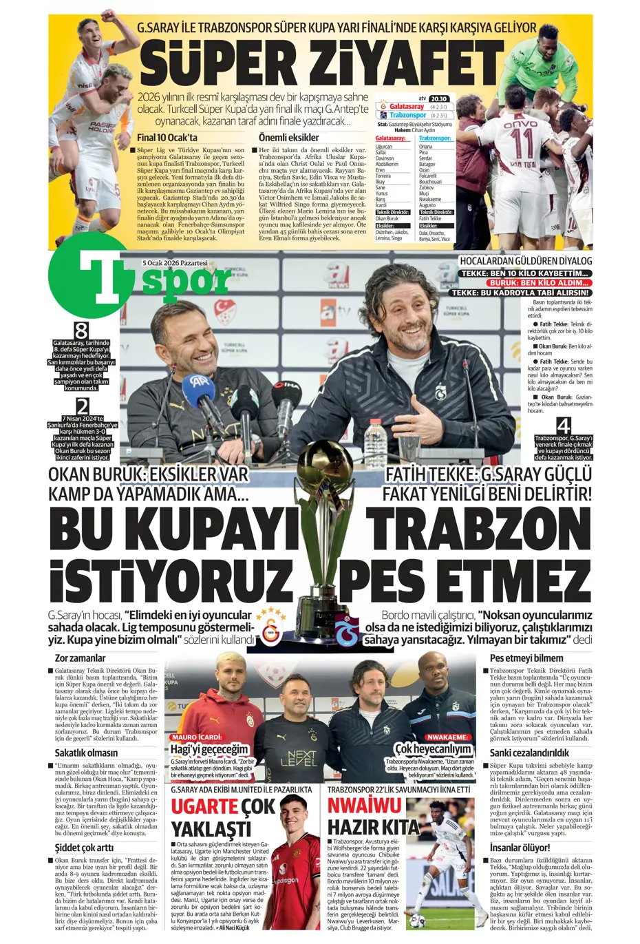 "Fenerbahçe'ye yeni yılın ilk piyangosu Sofyan Amrabat'tan" | Sporun manşetleri - 36