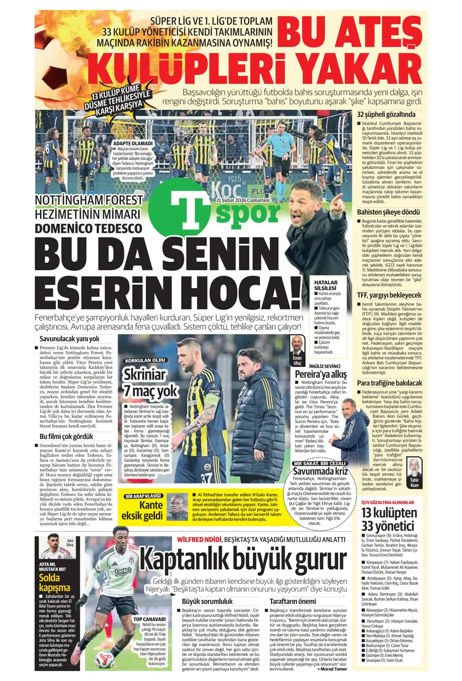 "İlk transfer Altay Bayındır" | Sporun manşetleri - 30