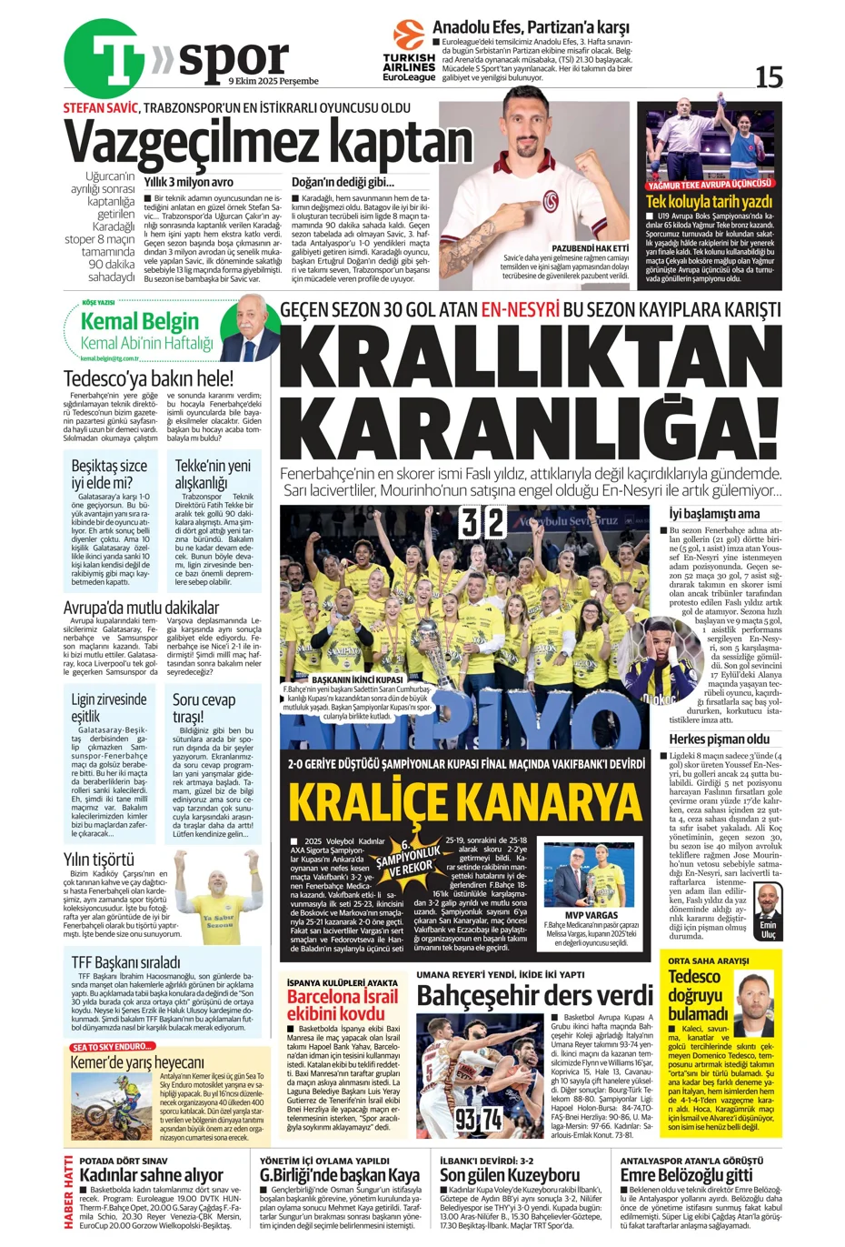 "Fenerbahçe, Tedesco'yla ilgili kararını verdi" | Sporun manşetleri - 1
