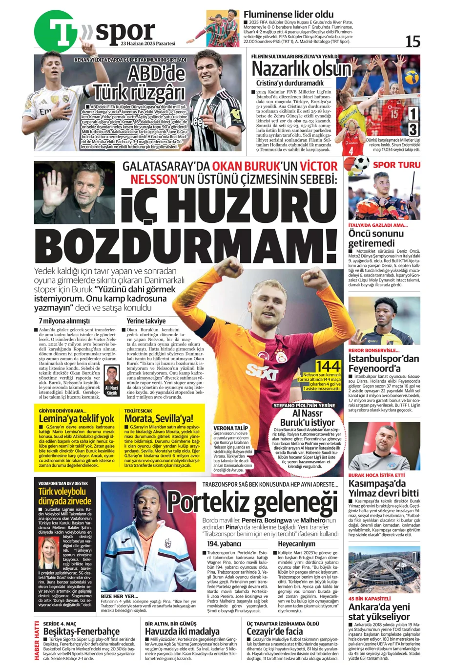 "Fenerbahçe'den Jadon Sancho bombası" | Sporun manşetleri - 1