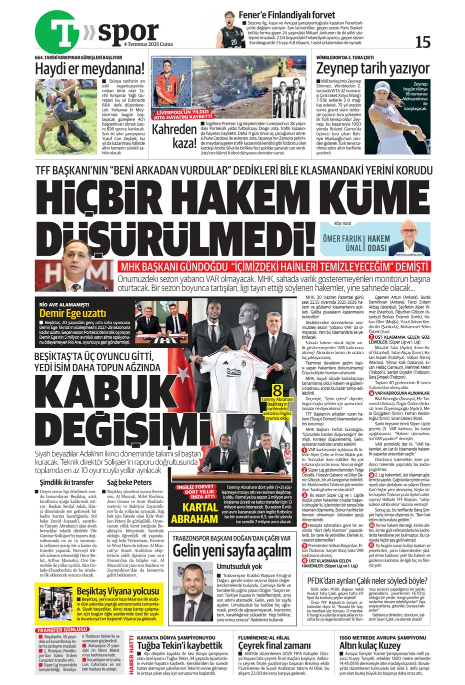 "Jhon Duran'ın ilk kurbanı belli oldu" | Sporun manşetleri - 1