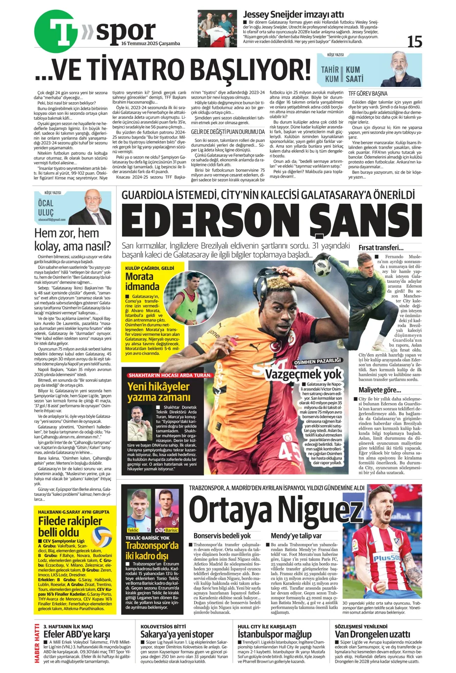 "Sofyan Amrabat'tan şok eden tavır" | Sporun manşetleri - 1