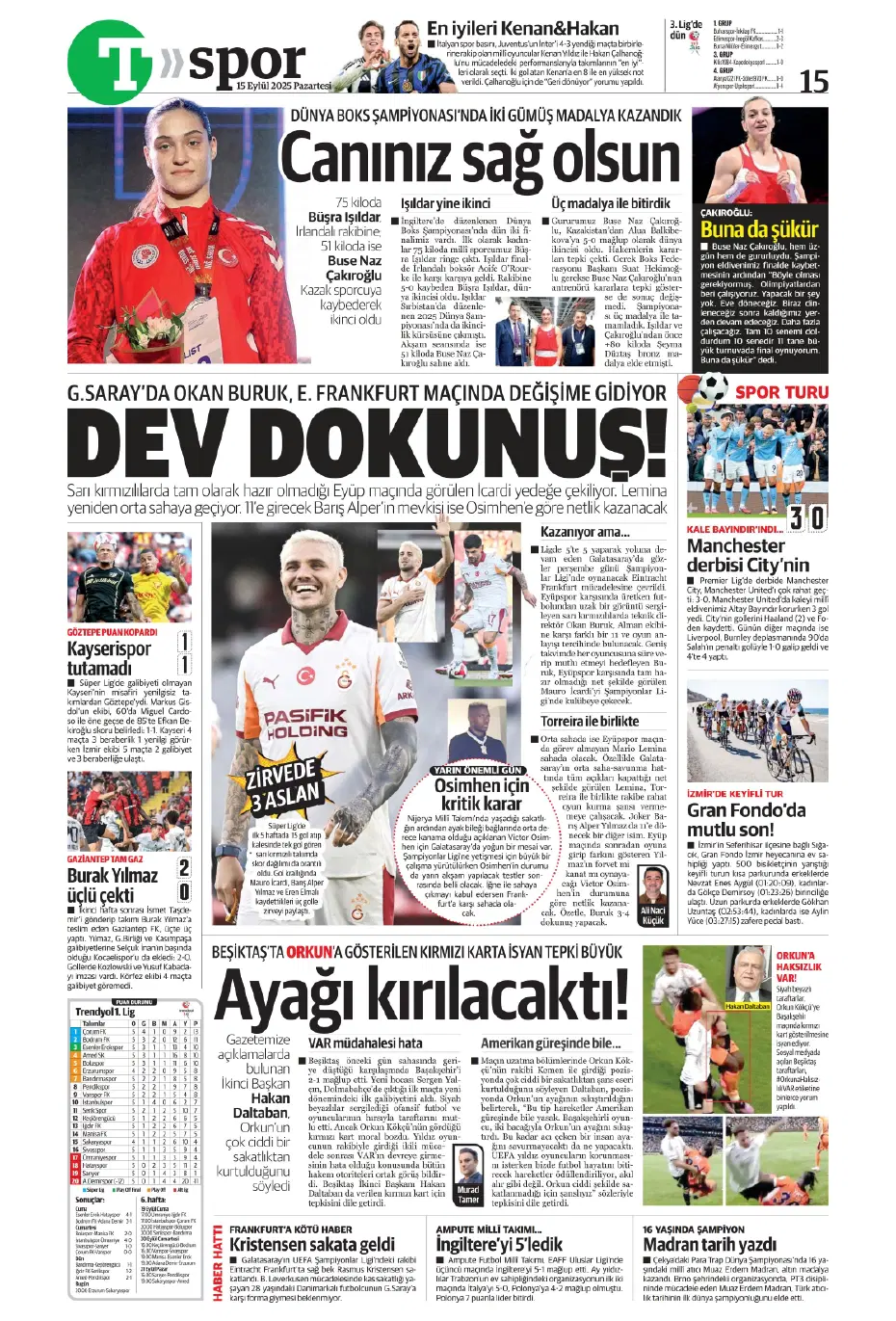 "Galatasaray'da Leroy Sane sıkıntısı" | Sporun manşetleri - 3