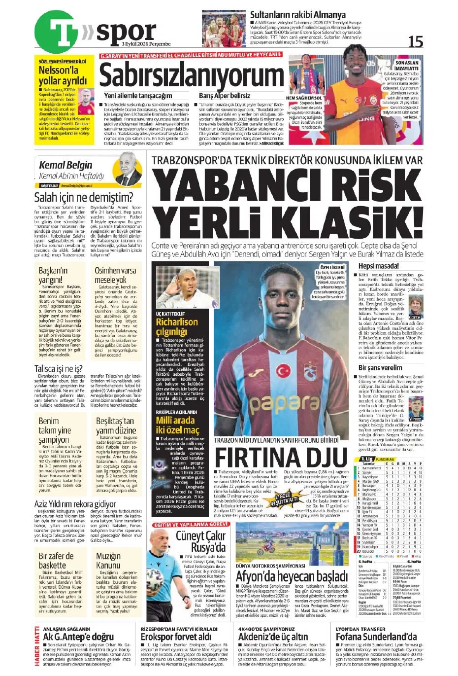 Can Uzun derken 2 isim daha! Fenerbahçe'den son gün bombaları | Sporun manşetleri - 5 Can Uzun derken 2 isim daha! Fenerbahçe'den son gün bombaları | Sporun manşetleri - 5