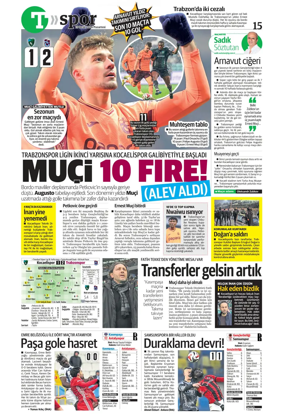 "Sonunda Maestro bombası patlıyor" | Sporun manşetleri - 28