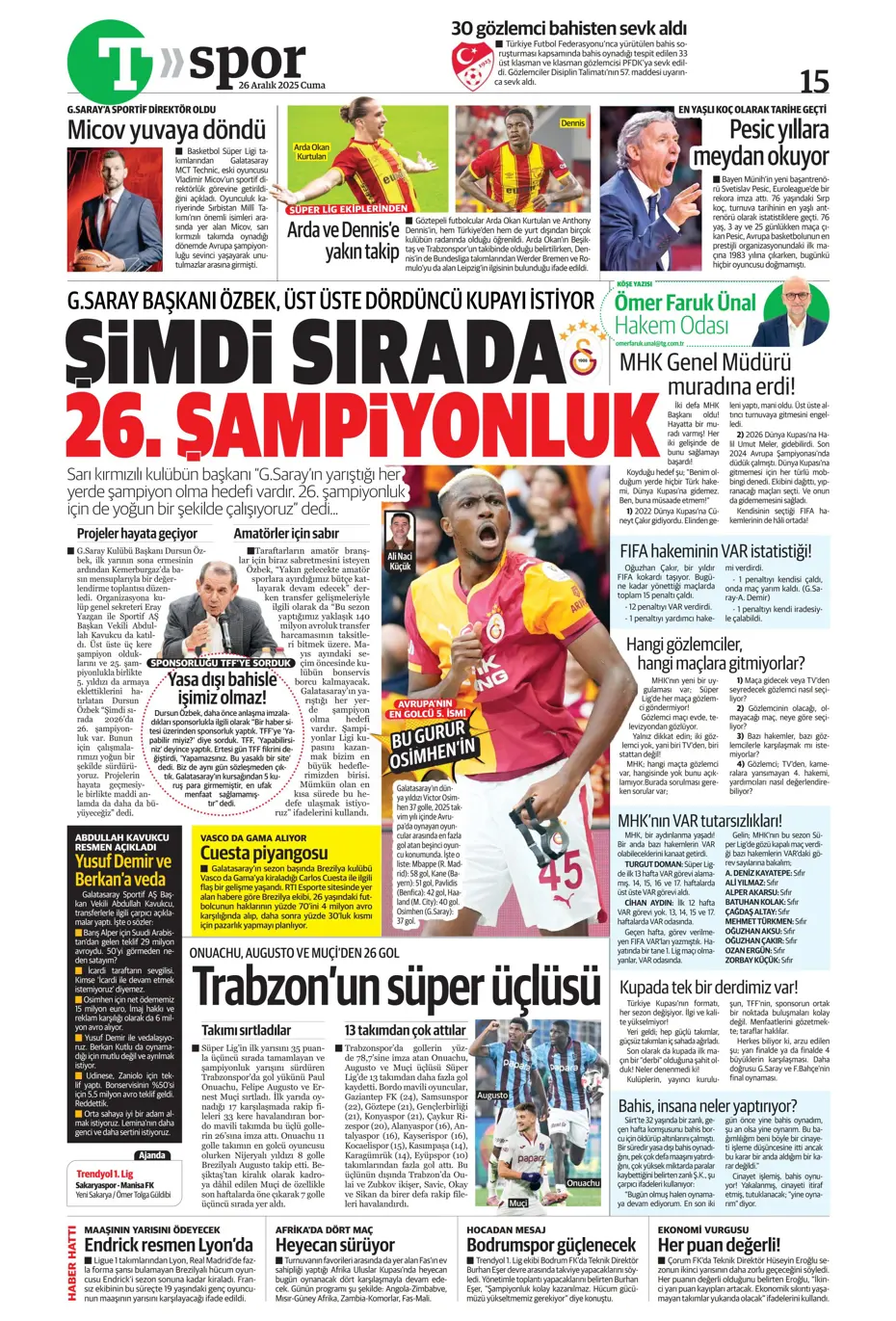 "Kerem Aktürkoğlu'na beklenmedik talip çıktı" | Sporun manşetleri - 25