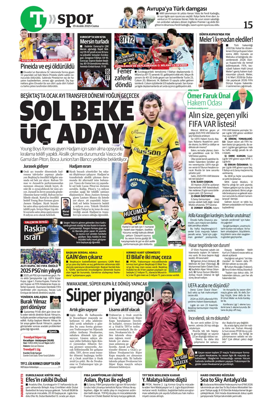 "Ve Lucas Beraldo'dan Galatasaray'a cevap geldi" | Sporun manşetleri - 13