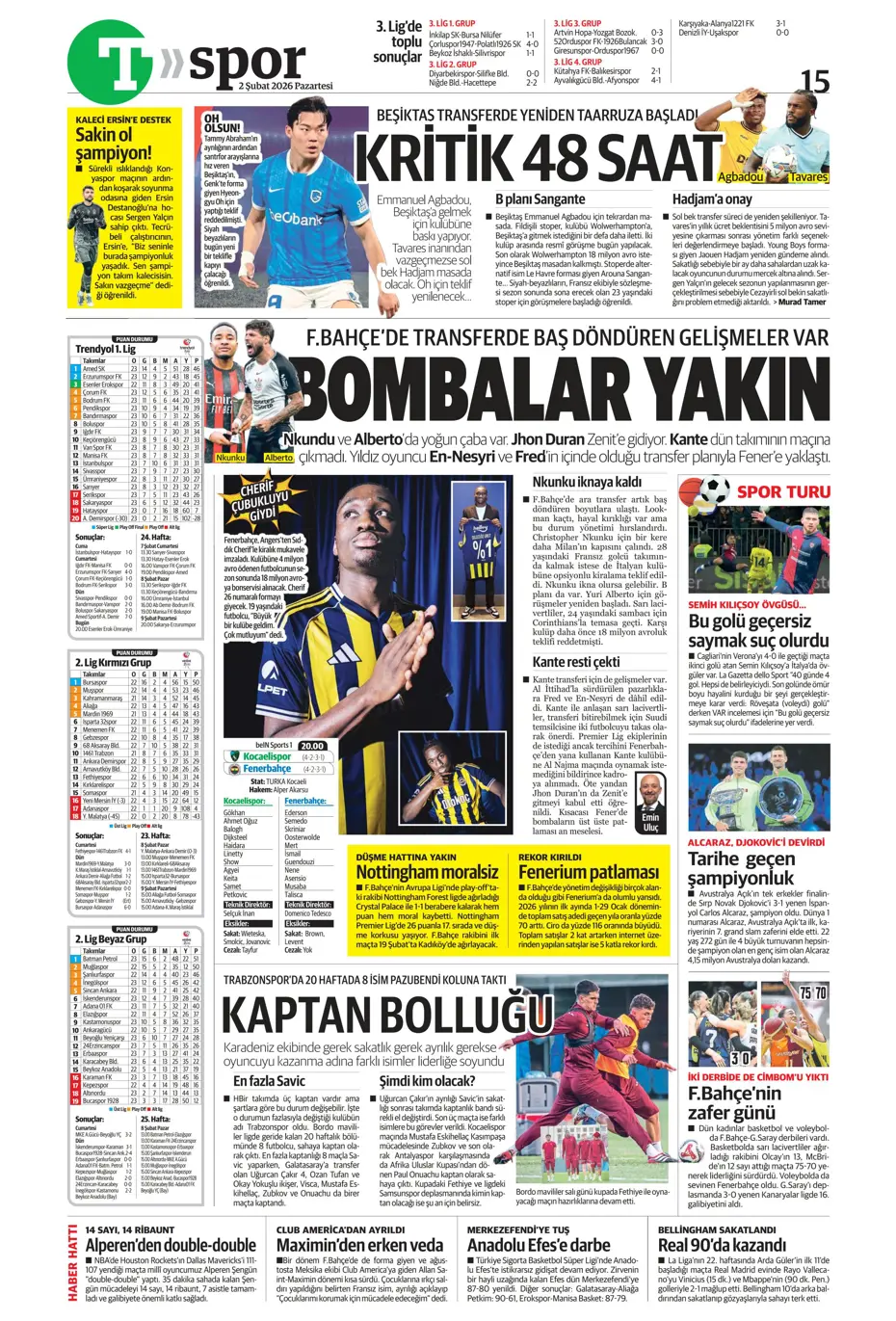 "Lookman peşinata kurban gitti" | Sporun manşetleri - 19