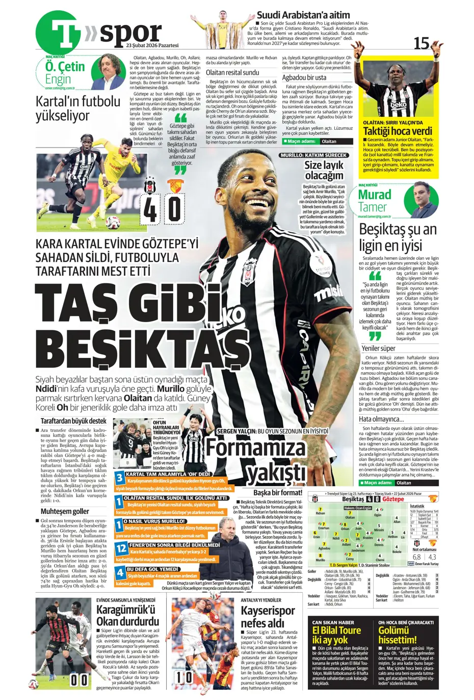 "Fenerbahçe'ye Galatasaray dopingi: Whatsapp grubunda bayram havası" | Sporun manşetleri - 27 "Fenerbahçe'ye Galatasaray dopingi: Whatsapp grubunda bayram havası" | Sporun manşetleri - 27