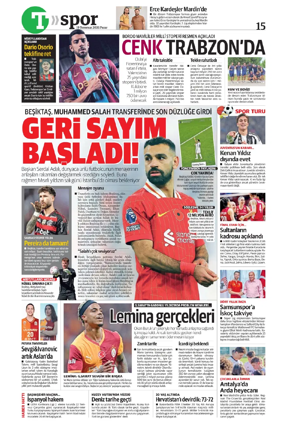 Salah sonrası durmak yok! Beşiktaş'tan bir transfer daha, işlem tamam | Sporun manşetleri - 20
