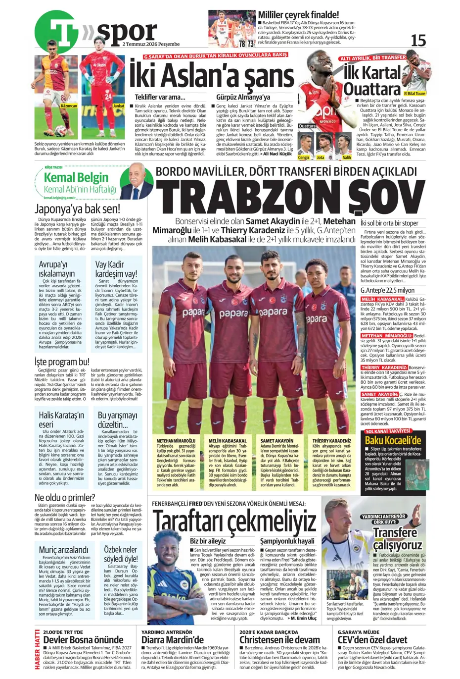 Fenerbahçe'den şok Malang Sarr kararı! Anlaşma sağlanmışken yüz çevrildi | Sporun manşetleri - 13 Fenerbahçe'den şok Malang Sarr kararı! Anlaşma sağlanmışken yüz çevrildi | Sporun manşetleri - 13