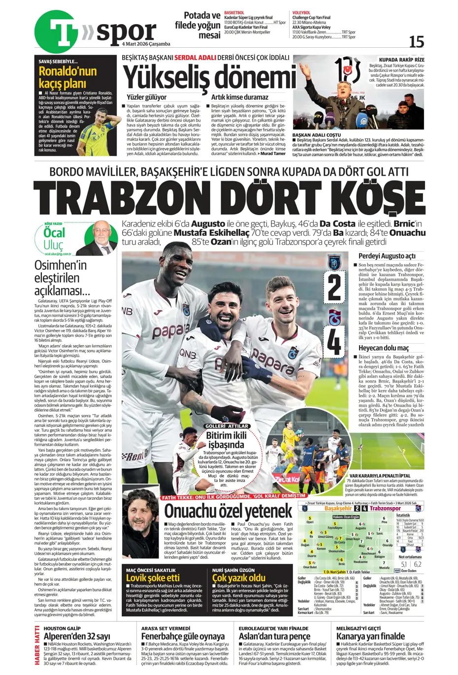 "Anlaşma tamam, sezon sonunda Fenerbahçe'den ayrılıyor" | Sporun manşetleri - 20 "Anlaşma tamam, sezon sonunda Fenerbahçe'den ayrılıyor" | Sporun manşetleri - 20