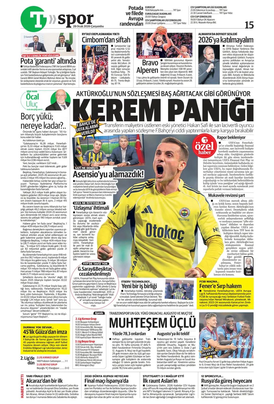 "Jose Mourinho Fenerbahçe'den bomba transfer yapıyor" | Sporun manşetleri - 8