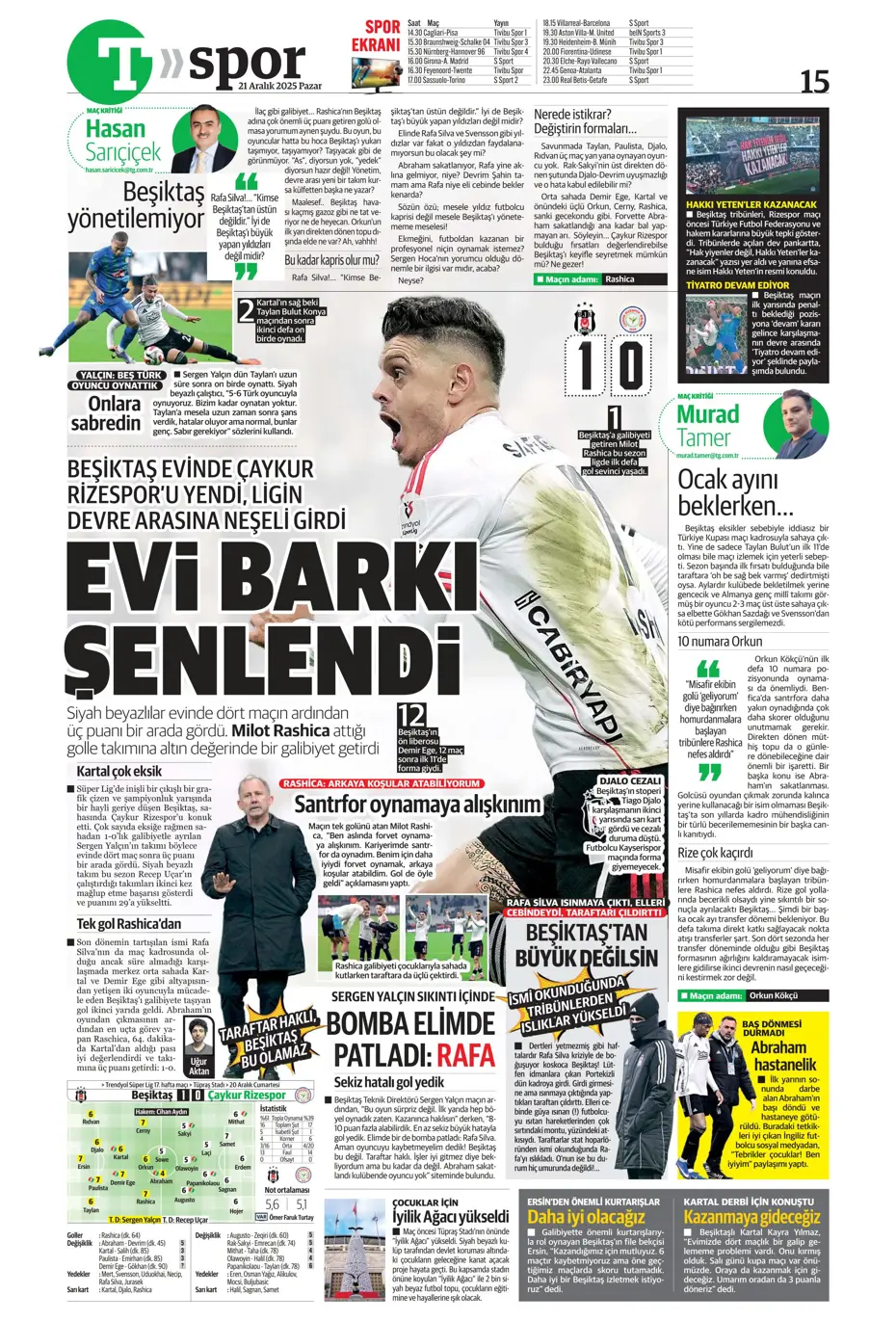 "Transferde Yusuf Sarı bombası" | Sporun manşetleri - 25