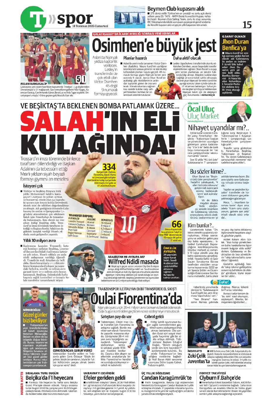 Ve Onuachu'nun bonservisi belli oldu! Fenerbahçe... | Sporun manşetleri - 15