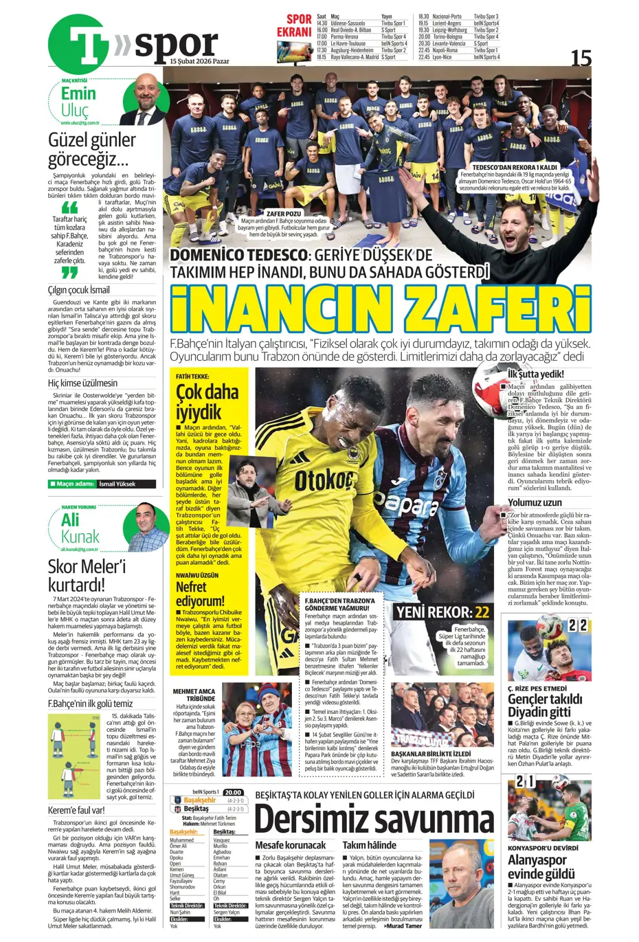 "Eyvah! Galatasaray'da Yunus Akgün endişesi" | Sporun manşetleri - 24 "Eyvah! Galatasaray'da Yunus Akgün endişesi" | Sporun manşetleri - 24