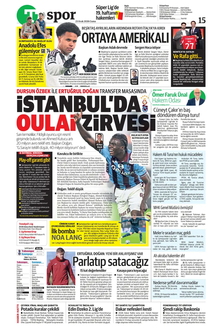 "Fenerbahçe'de En-Nesyri'nin yerine gelecek golcü belli" | Sporun manşetleri - 18 "Fenerbahçe'de En-Nesyri'nin yerine gelecek golcü belli" | Sporun manşetleri - 18