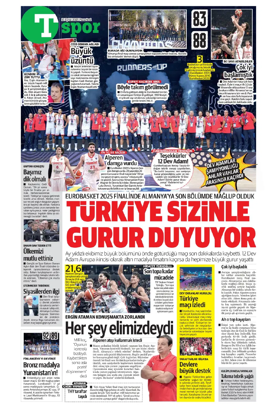 "Galatasaray'da Leroy Sane sıkıntısı" | Sporun manşetleri - 2