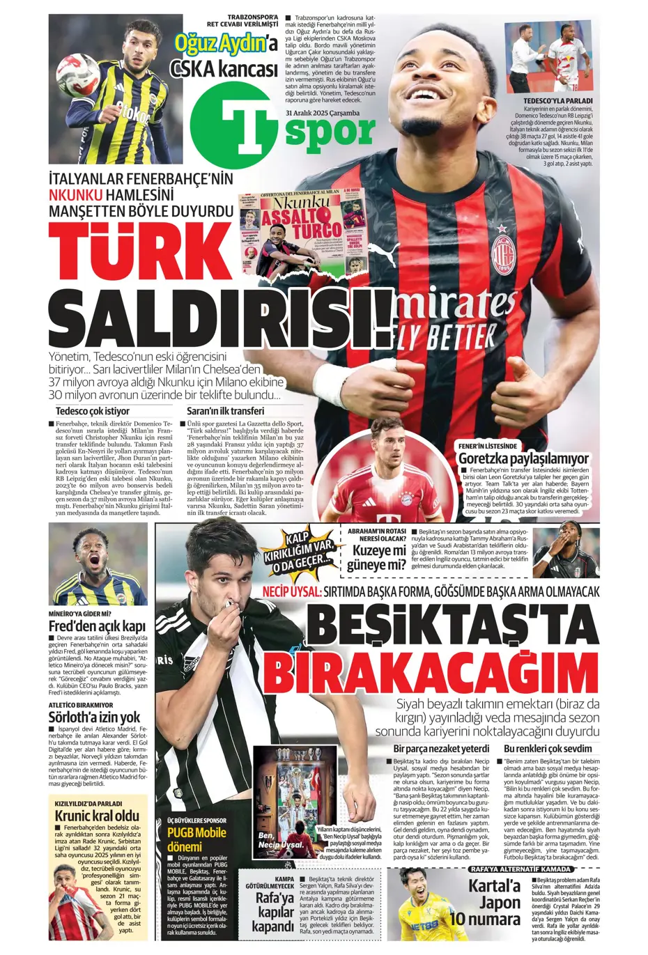 "Rafa Silva'nın yerine bomba isim geliyor" | Sporun manşetleri - 31