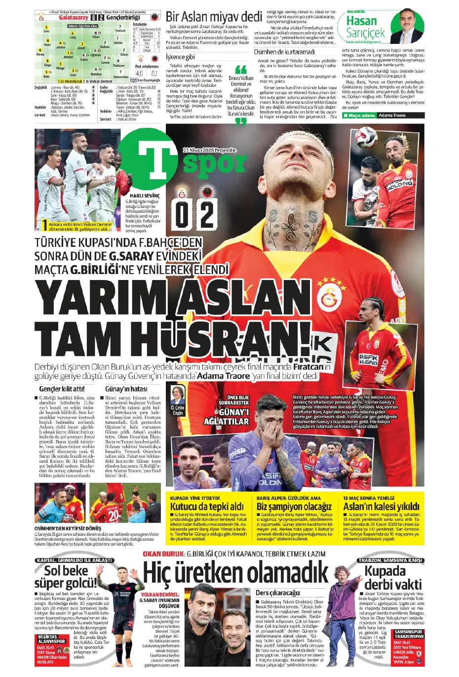 "Koopmeiners Galatasaray'a doğru" | Sporun manşetleri - 17