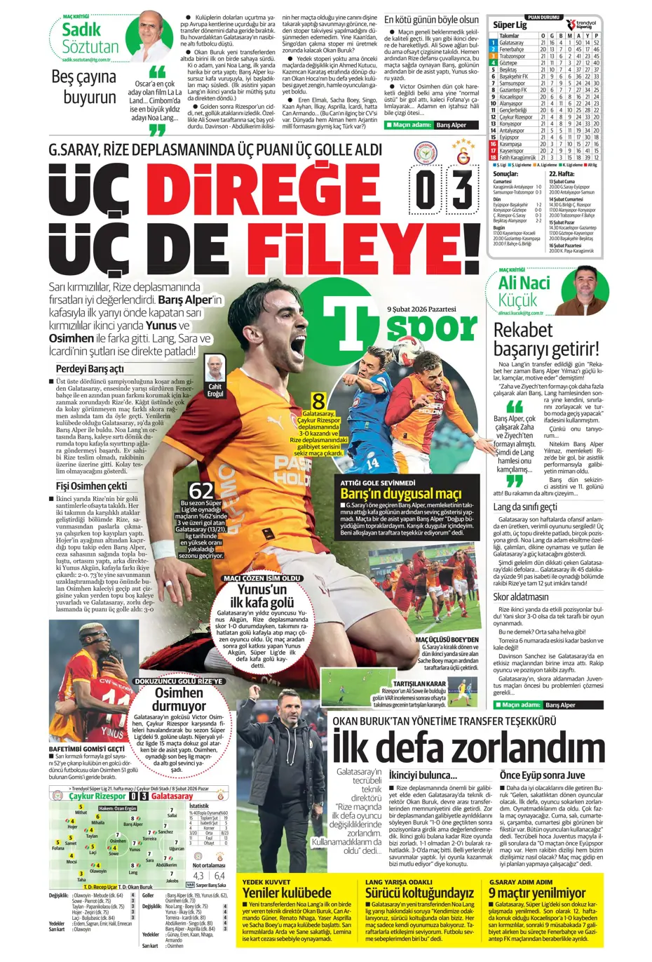 "Galatasaray'da yeni sezonun ilk transferi şimdiden belli" | Sporun manşetleri - 26