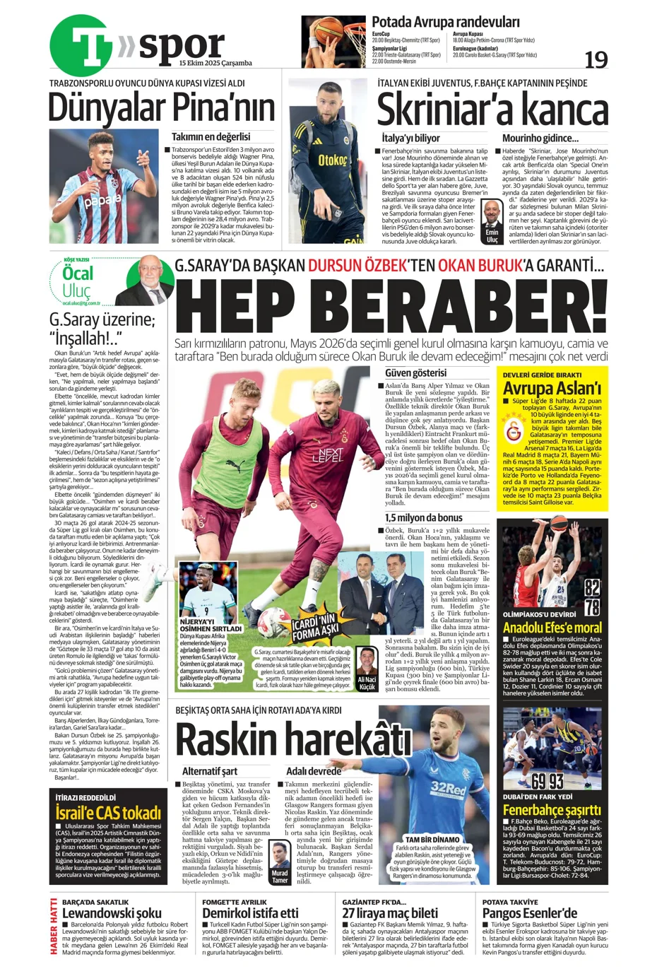 "Gürcistan'a dünyayı dar ettik" | Sporun manşetleri - 1