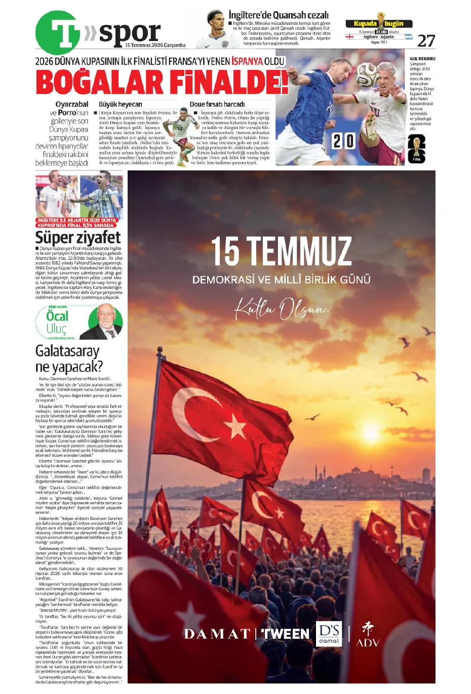 "Sıra geldi Rashford'a" | Sporun manşetleri - 27