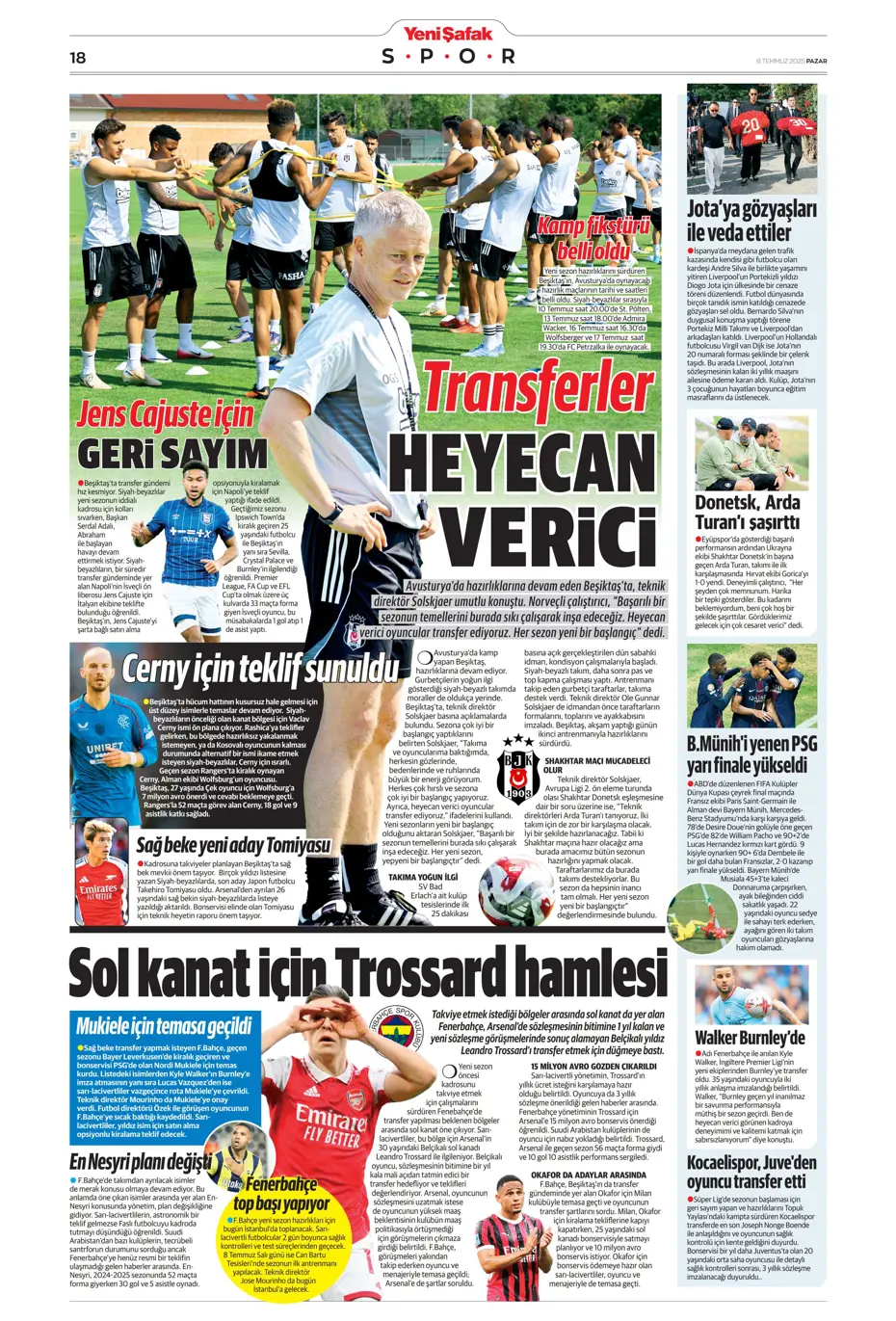 "Kingsley Coman bombası" | Sporun manşetleri (6 Temmuz 2025) - 2