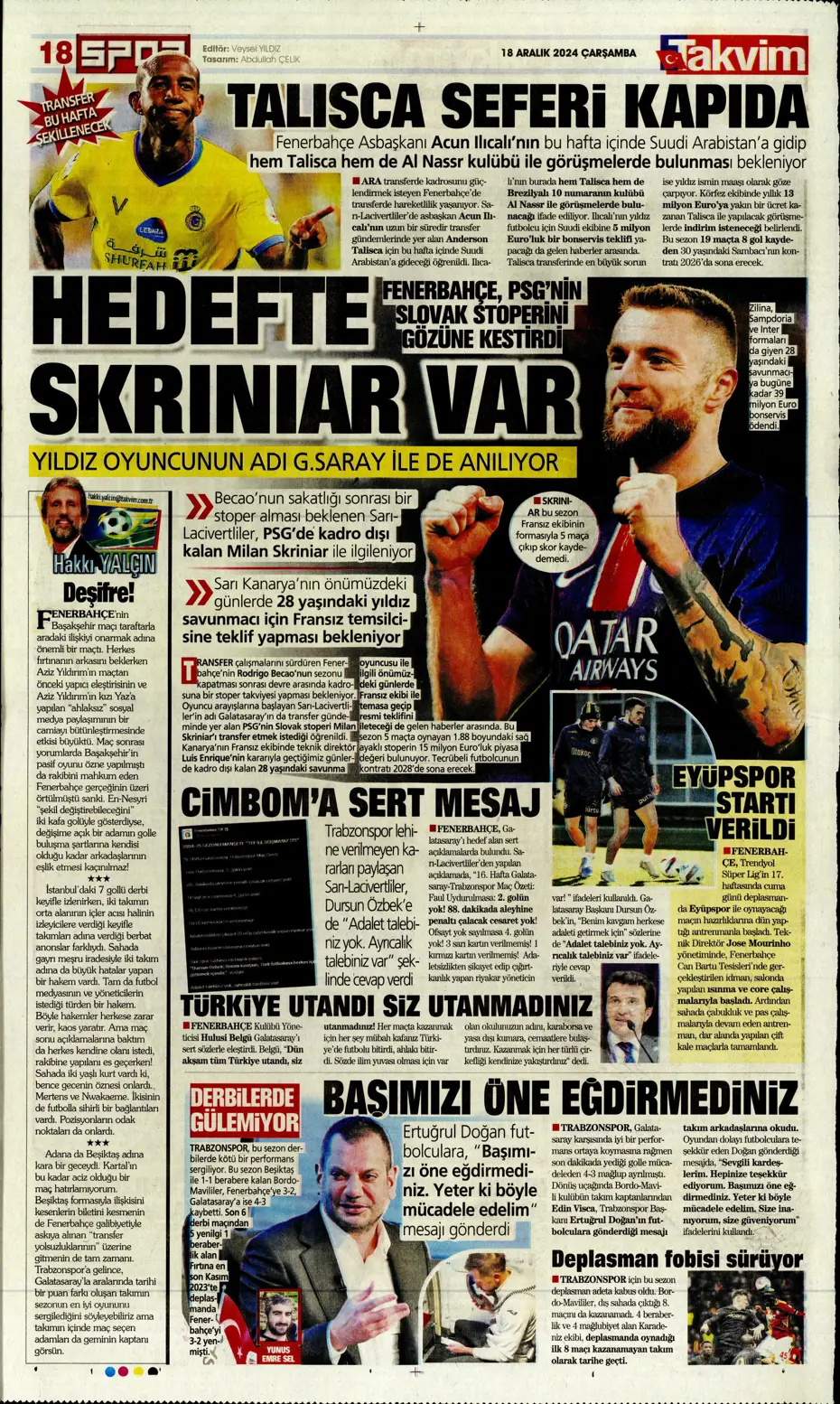 "Aslan Dybala'yı getiriyor" | Sporun manşetleri - 27