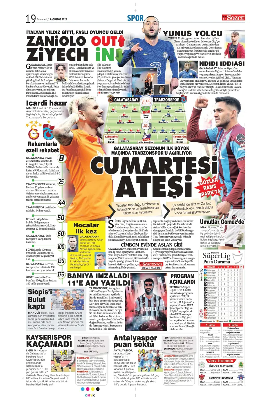 "Ramos'ta büyük kapışma" | Sporun Manşetleri (19 Ağustos 2023) - 31