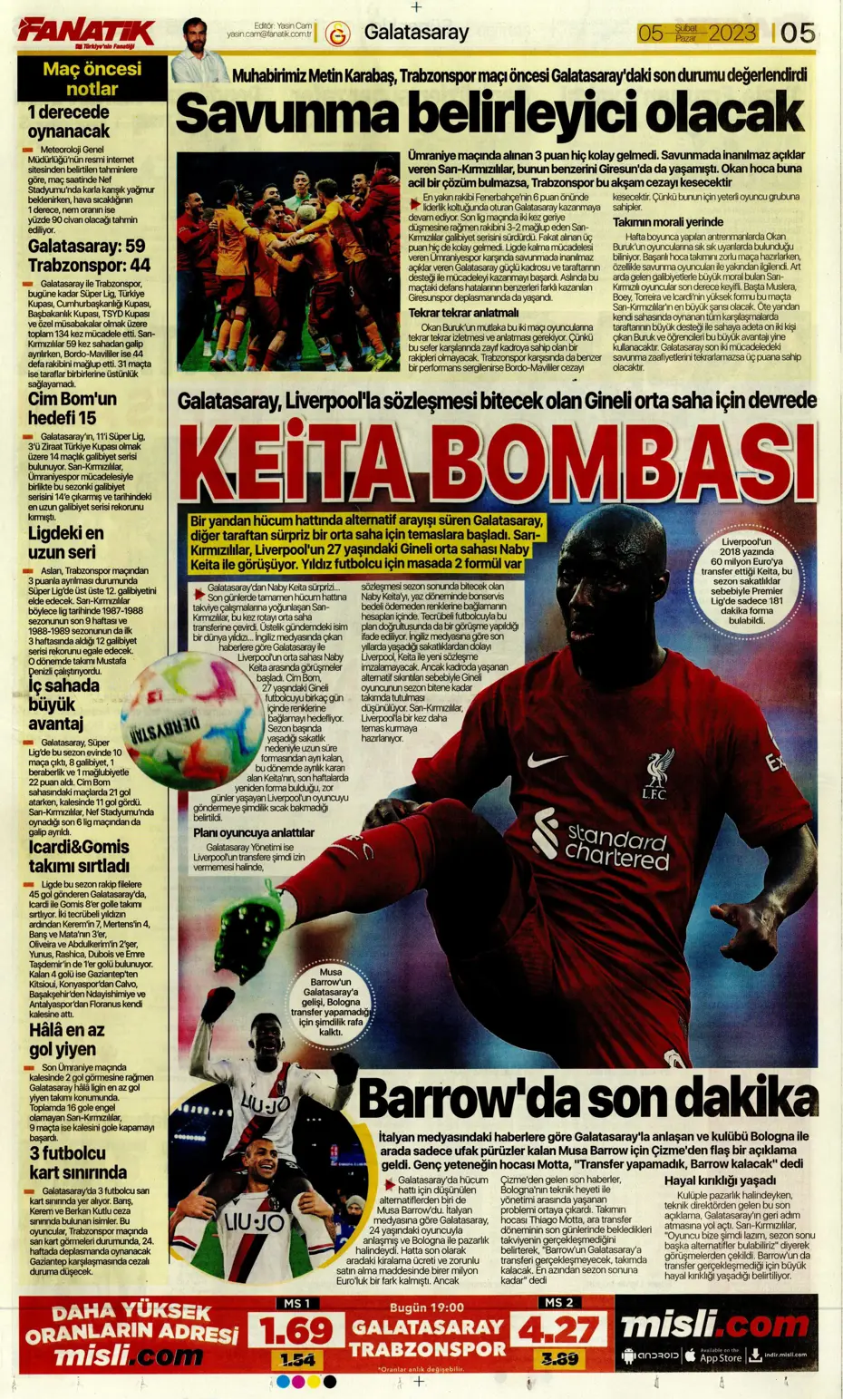 Sporun Manşetleri (5 Şubat 2023) - 10