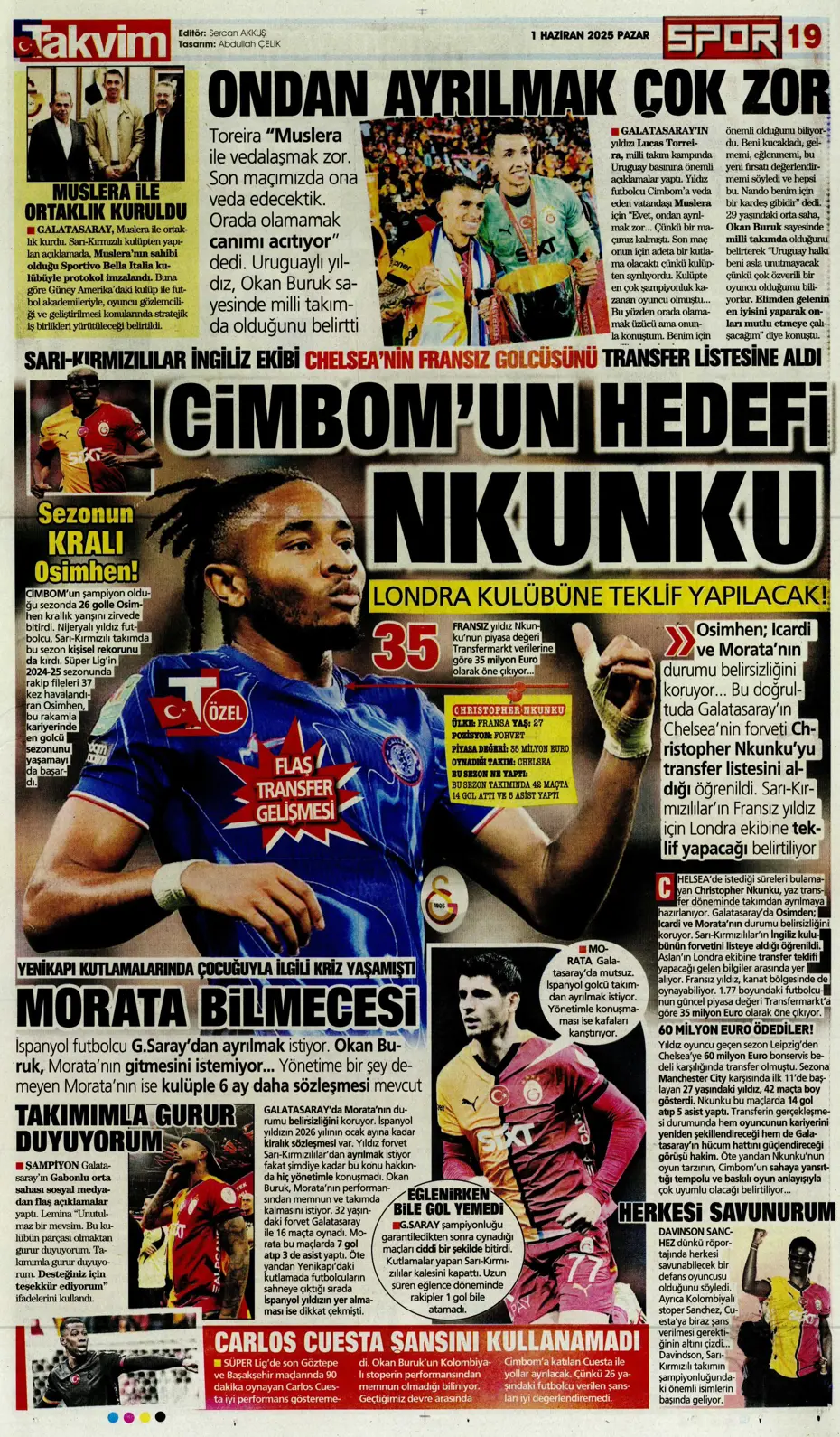 "Galatasaray'dan Lewandowski bombası" | Sporun manşetleri - 39