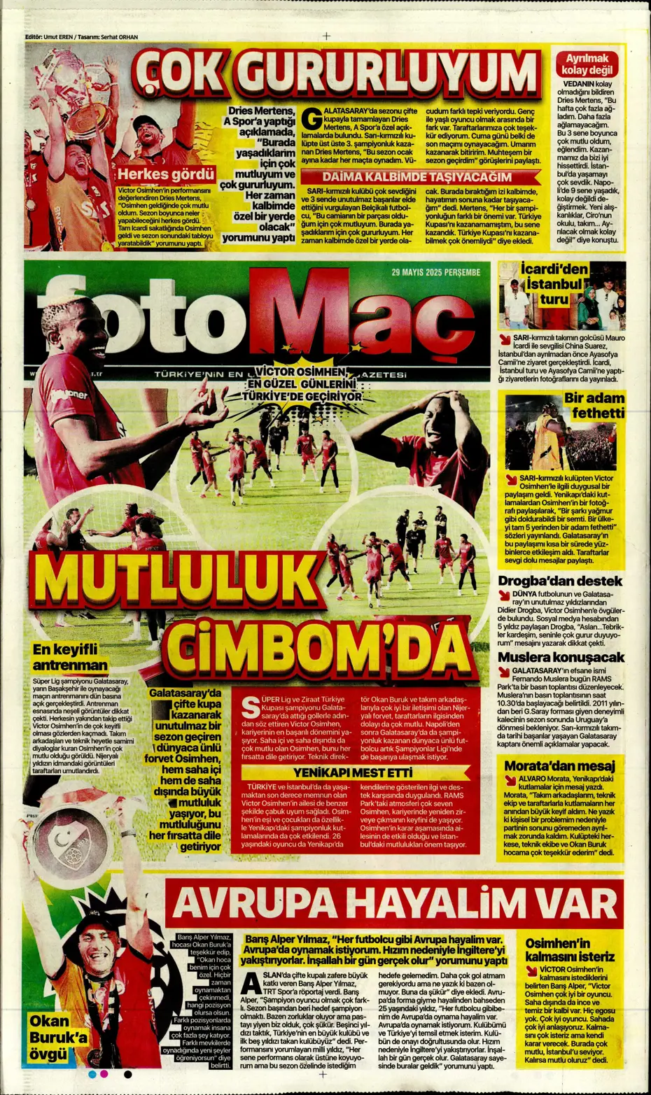 "Osimhen'in karar anı" | Sporun manşetleri - 11