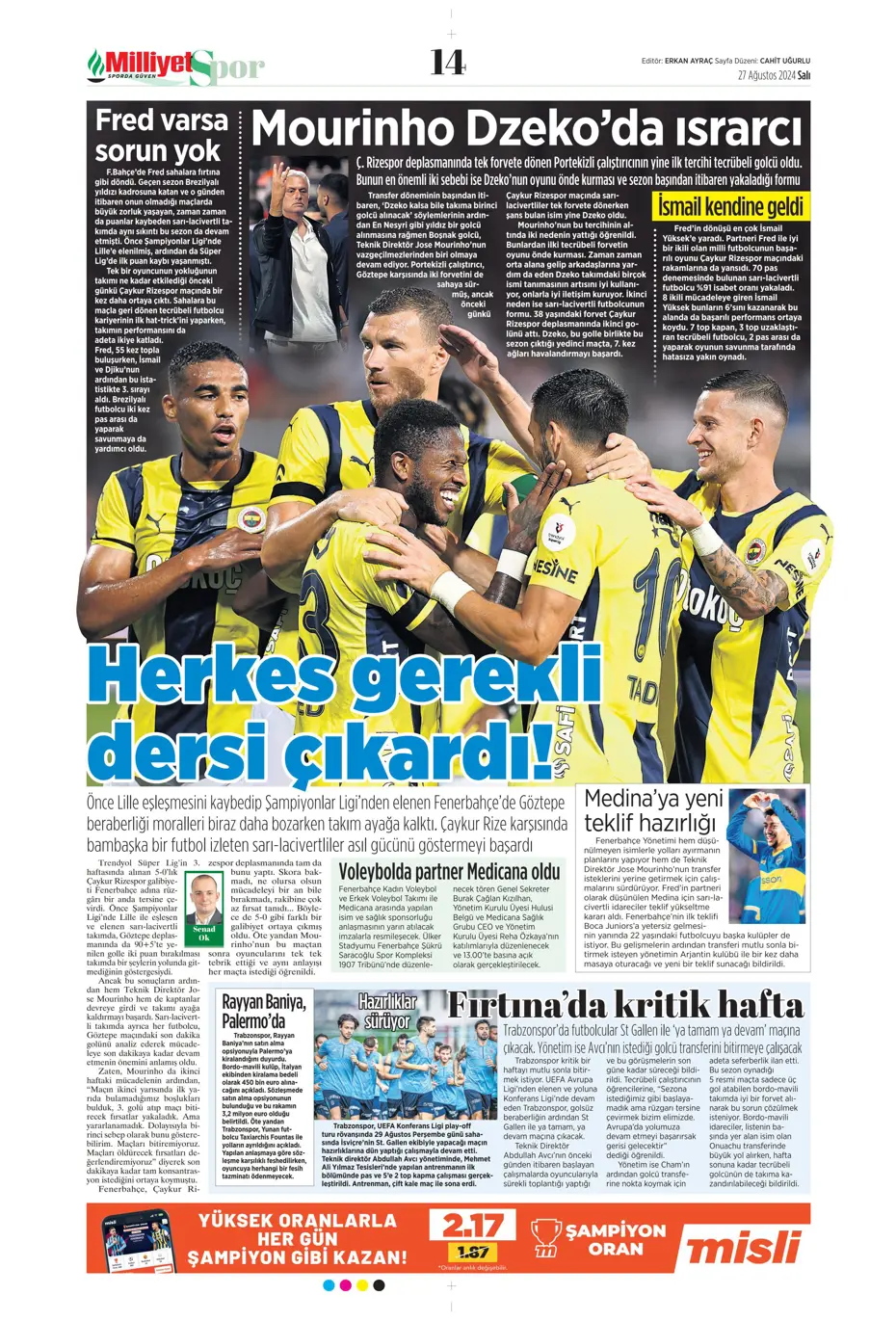 "Şok eden Ferdi Kadıoğlu gerçeği" | Sporun manşetleri - 21 "Şok eden Ferdi Kadıoğlu gerçeği" | Sporun manşetleri - 21