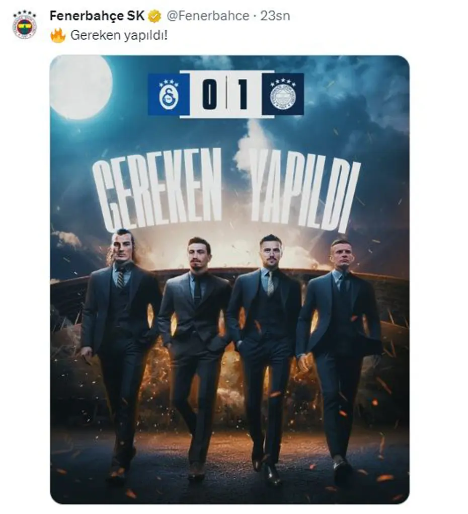 Fenerbahçe'den derbi zaferi sonrası peş peşe paylaşımlar - 15
