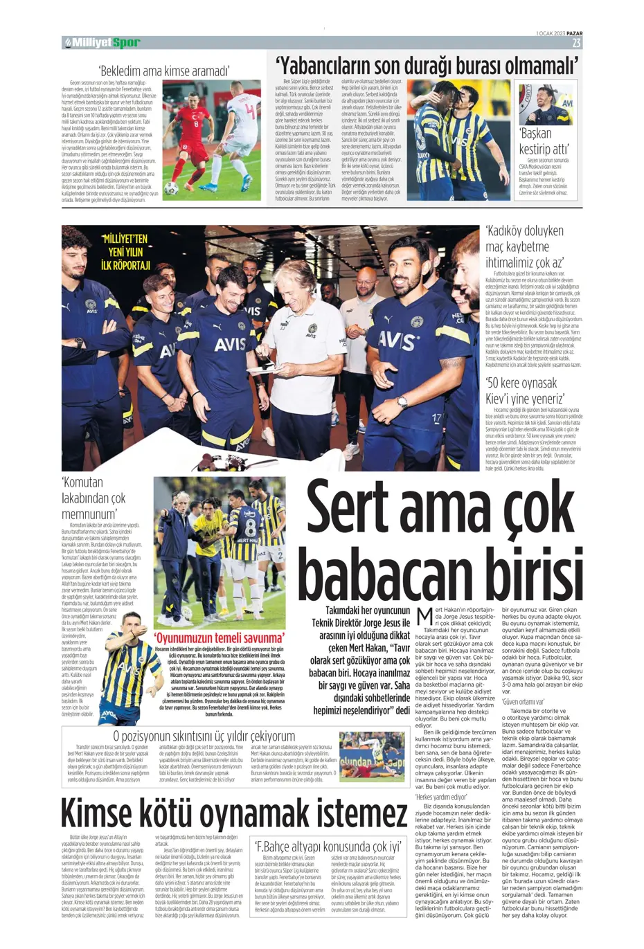 Sporun Manşetleri (1 Ocak 2023) - 21