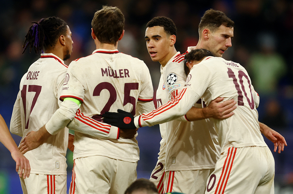 Bayern Münih, Devler Ligi'nde 5 golle galibiyete uzandı