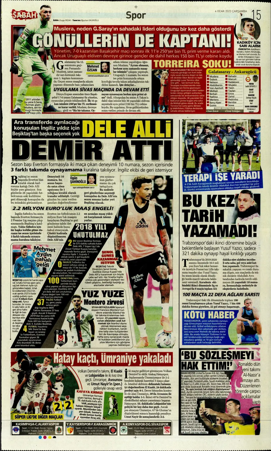 Sporun Manşetleri (4 Ocak 2023) - 28