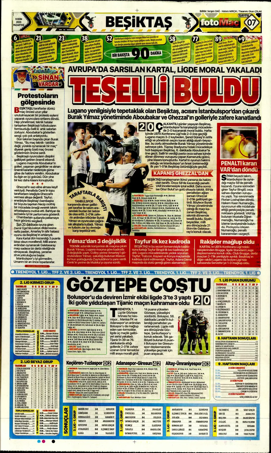 "Ağa da paşa da Fenerbahçe" | Sporun manşetleri (9 Ekim 2023) - 18 "Ağa da paşa da Fenerbahçe" | Sporun manşetleri (9 Ekim 2023) - 18