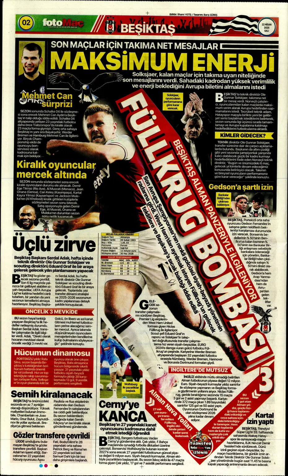"Fenerbahçe'de gözler artık divanda" | Sporun manşetleri - 10