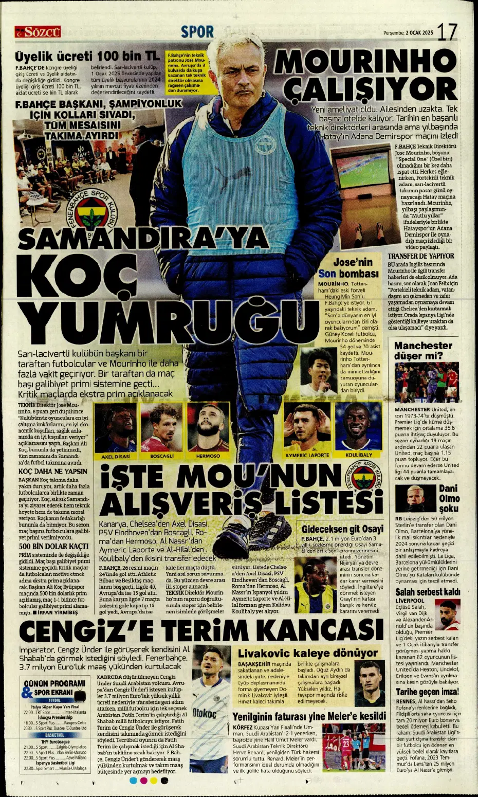"Yeni transfer bombası Leroy Sane" | Sporun manşetleri - 17