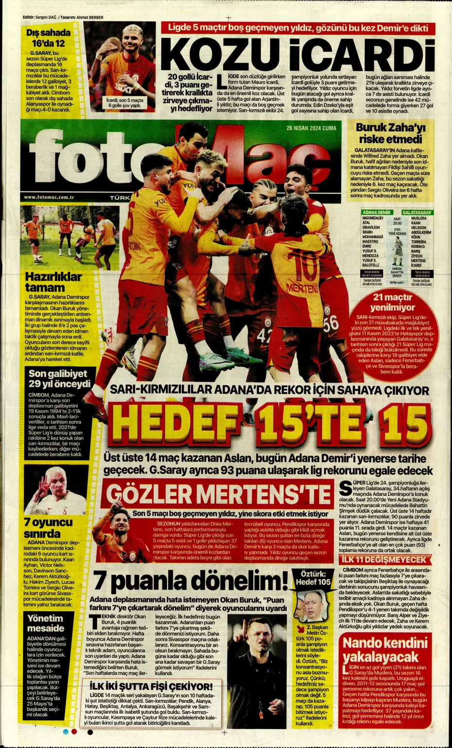 "Osayi Samuel'e 12 milyon euro" | Sporun manşetleri - 18
